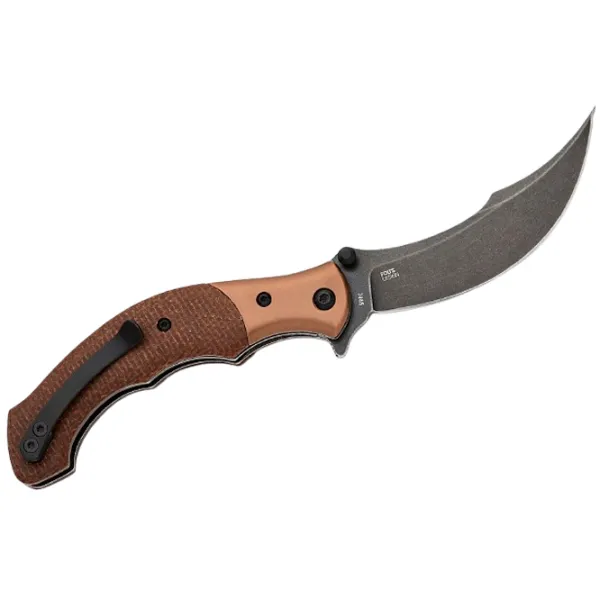 Cuțit CRKT Compact Marron Camping / Sandvik 12C27 photo 2