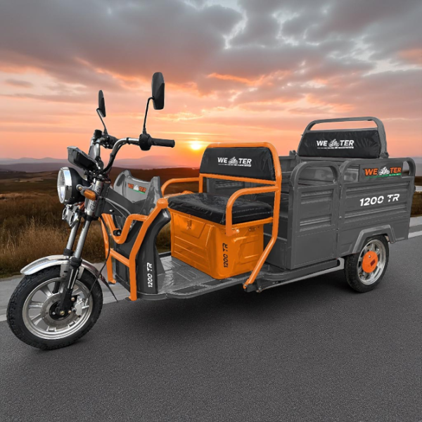 Трицикл электро Weter 1200 TR Оранжевый / 50 км photo 2