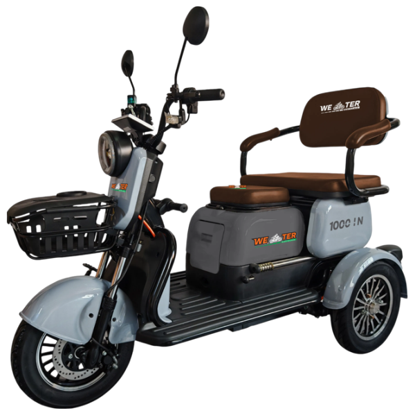 Трицикл электро Weter 1000 IN Серый / 50 км photo 1 Трицикл электро Weter 1000 IN Серый / 50 км photo 1