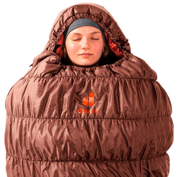 Sac de dormit Deuter Exosphere -6° SL Right Polyester / Brown Orange photo 3