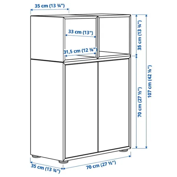 Tumbă pentru antreu Ikea Eket Gray / MDF photo 4