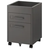 Комод для офиса Ikea Idasen 61 x 42 x 47см / Пластик / Тёмно-серый