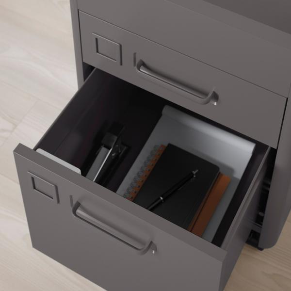 Comodă pentru birou Ikea Idasen 61 x 42 x 47 / Plastic / Dark Gray photo 5