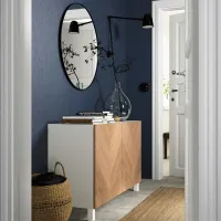 Tumbă pentru antreu Ikea Besta White / MDF photo 2