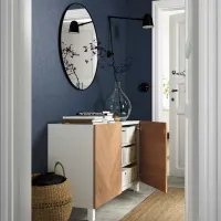 Tumbă pentru antreu Ikea Besta White / MDF photo 3