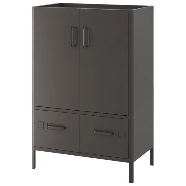 Comodă pentru birou Ikea Idasen 119 x 80 x 47 / Metal / Dark Gray photo 1