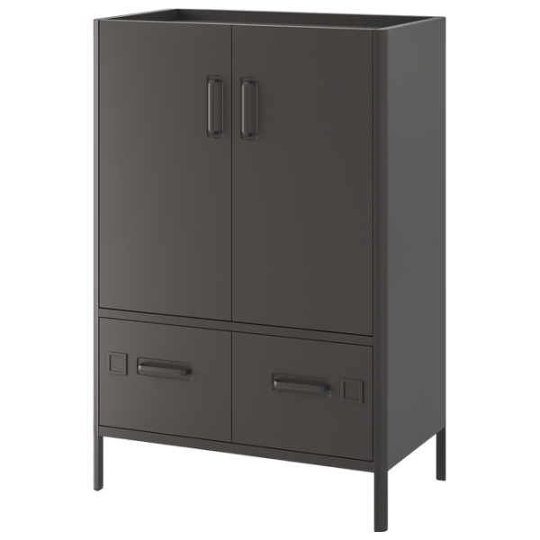 Comodă pentru birou Ikea Idasen 119 x 80 x 47 / Metal / Dark Gray photo 1
