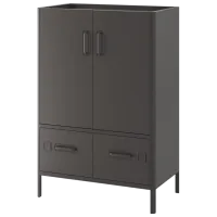 Комод для офиса Ikea Idasen 119 x 80 x 47см / Металл / Тёмно-серый