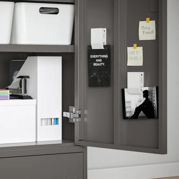 Comodă pentru birou Ikea Idasen 119 x 80 x 47 / Metal / Dark Gray photo 8