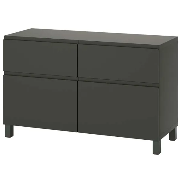 Тумба для прихожей Ikea Besta Серый / МДФ photo 1