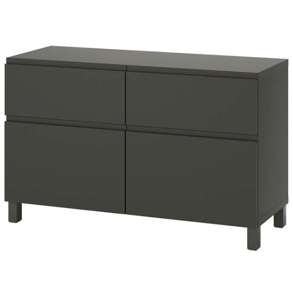 Тумба для прихожей Ikea Besta Серый / МДФ photo 1