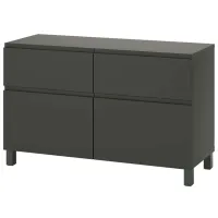 Tumbă pentru antreu Ikea Besta Gray / MDF