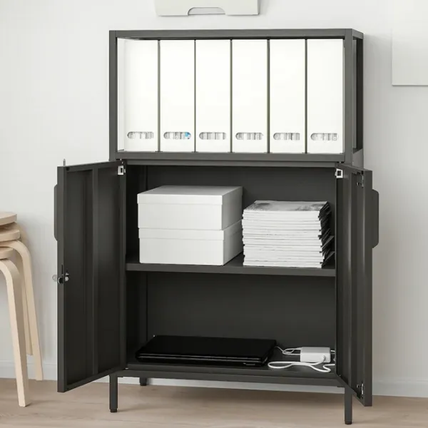 Comodă pentru birou Ikea Trotten 110 x 70 x 35 / Metal / Antracite photo 2 Comodă pentru birou Ikea Trotten 110 x 70 x 35 / Metal / Antracite photo 2