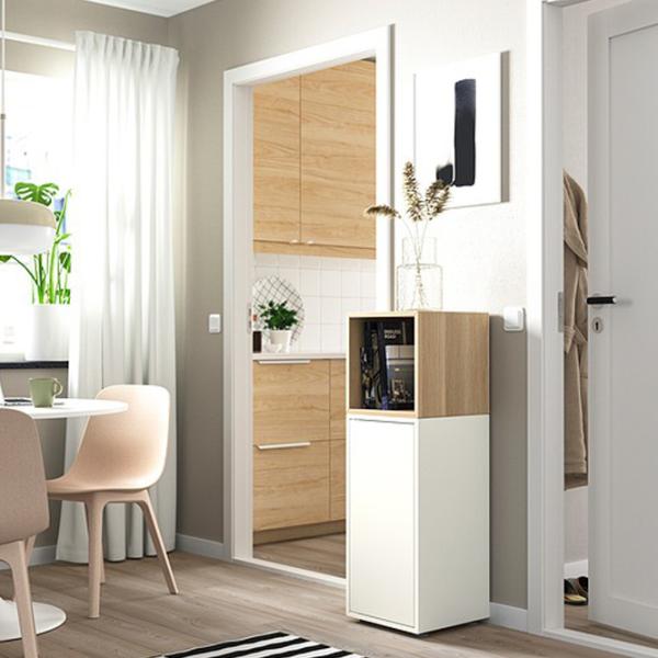 Comodă pentru birou Ikea Eket 107 x 35 x 35 / MDF / Natural Wood photo 2