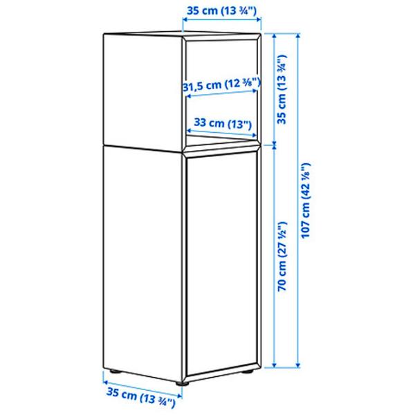 Comodă pentru birou Ikea Eket 107 x 35 x 35 / MDF / Natural Wood photo 6