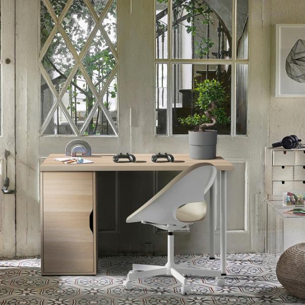 Comodă pentru birou Ikea Alex 76 x 36 x 58 / PAL / White Oak photo 4