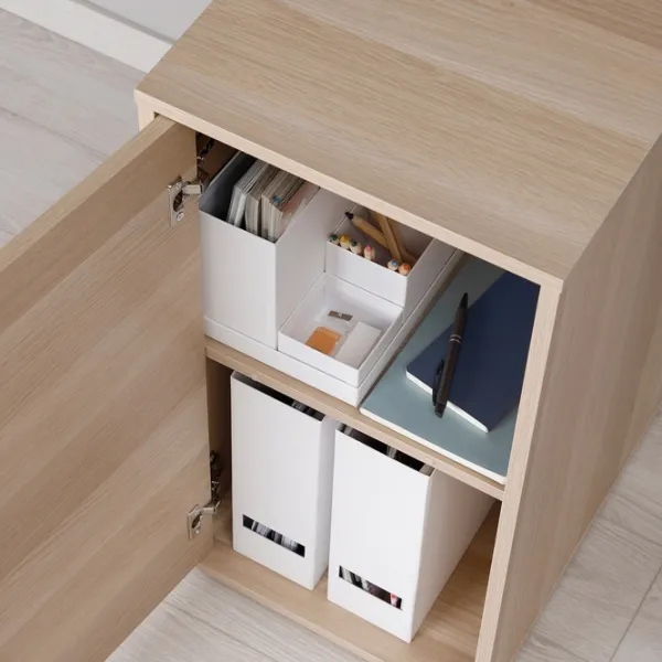 Comodă pentru birou Ikea Alex 76 x 36 x 58 / PAL / White Oak photo 5