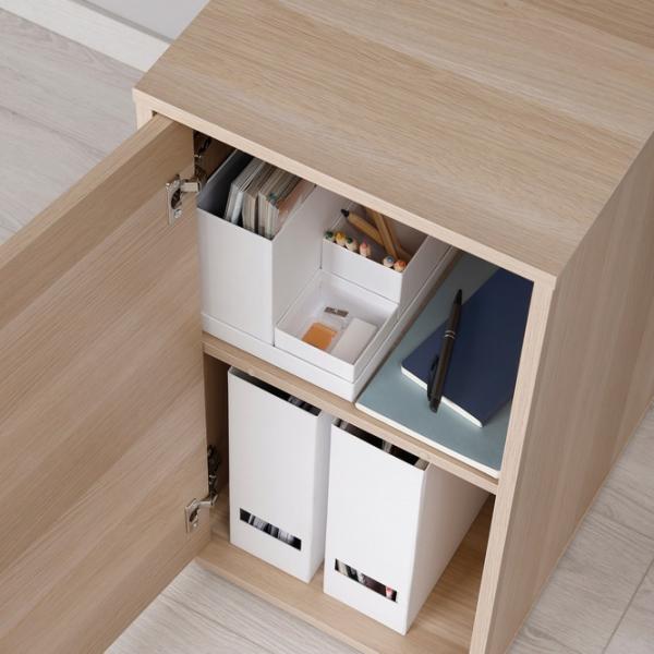 Comodă pentru birou Ikea Alex 76 x 36 x 58 / PAL / White Oak photo 5