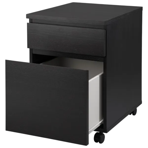 Комод для офиса Ikea Malm 59 x 51 x 42см / МДФ / Темно Коричневый photo 2