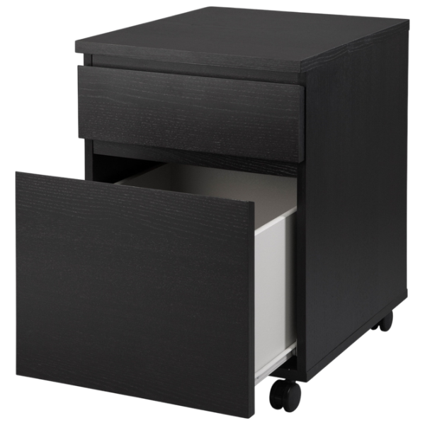 Комод для офиса Ikea Malm 59 x 51 x 42см / МДФ / Темно Коричневый photo 2