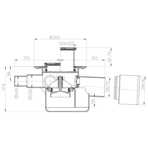 Rigolă de duș HL HL70 Plastic photo 2