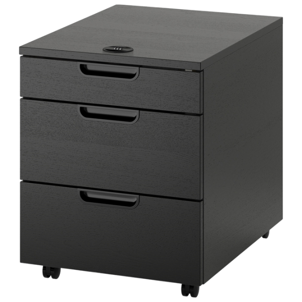 Comodă pentru birou Ikea Galant 55 x 45 x 60 / PAL / Black photo 1