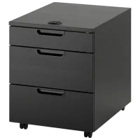 Комод для офиса Ikea Galant 55 x 45 x 60см / ДСП / Черный