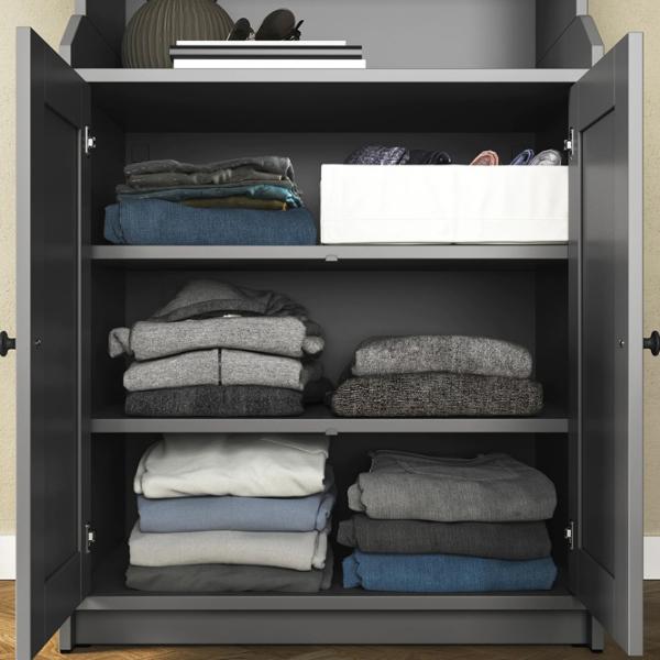 Comodă pentru birou Ikea Hauga 116 x 139 x 46 / PAL / Grey photo 5