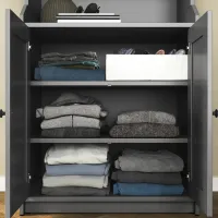 Comodă pentru birou Ikea Hauga 116 x 139 x 46 / PAL / Grey photo 5