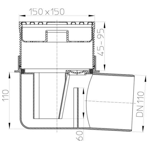 Rigolă de duș HL HL72N Plastic photo 2