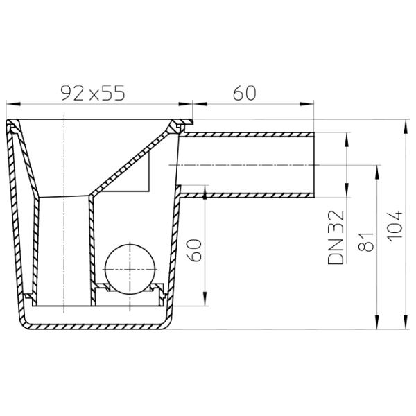 Sifon pentru aparate de climatizare HL HL21 32 mm / Plastic photo 2