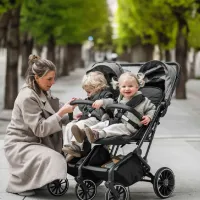 Cărucior pentru copil BabyGo GoTwice BGO-7902/ Gray photo 9