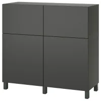 Comodă Ikea Besta/Lappviken/Stubbarp 112 x 120 x 42 / MDF / Sur închis