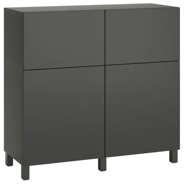 Comodă Ikea Besta/Lappviken/Stubbarp 112 x 120 x 42 / MDF / Sur închis photo 2