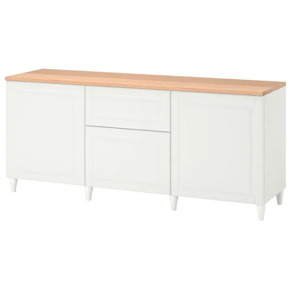 Comodă Ikea Besta/Smeviken/Kabbarp 76 x 180 x 42 / MDF / Alb photo 1