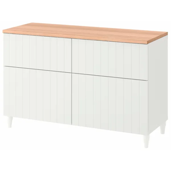 Comodă Ikea Besta/Sutterviken/Kabbarp 76 x 120 x 42 / MDF / Alb photo 1