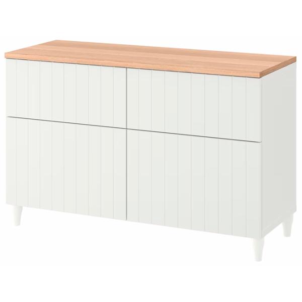Comodă Ikea Besta/Sutterviken/Kabbarp 76 x 120 x 42 / MDF / Alb photo 1