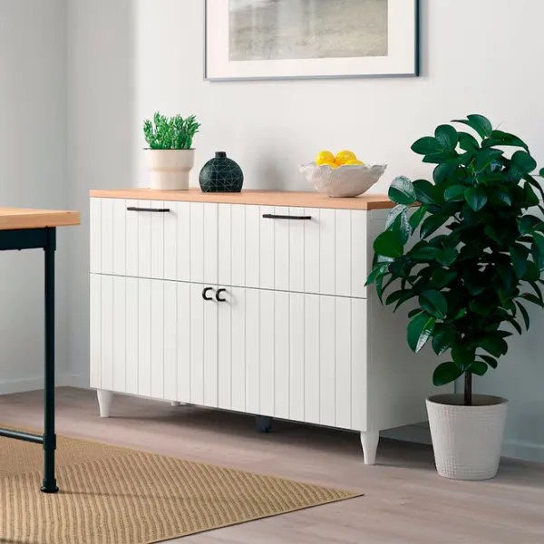 Comodă Ikea Besta/Sutterviken/Kabbarp 76 x 120 x 42 / MDF / Alb photo 2