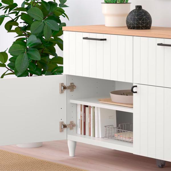 Comodă Ikea Besta/Sutterviken/Kabbarp 76 x 120 x 42 / MDF / Alb photo 3