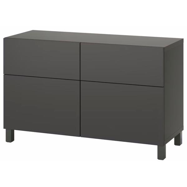 Comodă Ikea Besta/Lappviken/Stubbarp 74 x 120 x 42 / MDF / Sur închis photo 1