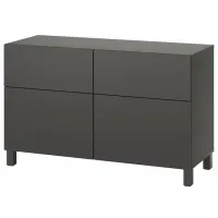 Comodă Ikea Besta/Lappviken/Stubbarp 74 x 120 x 42 / MDF / Sur închis
