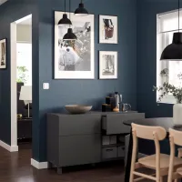 Comodă Ikea Besta/Lappviken/Stubbarp 74 x 120 x 42 / MDF / Sur închis photo 4