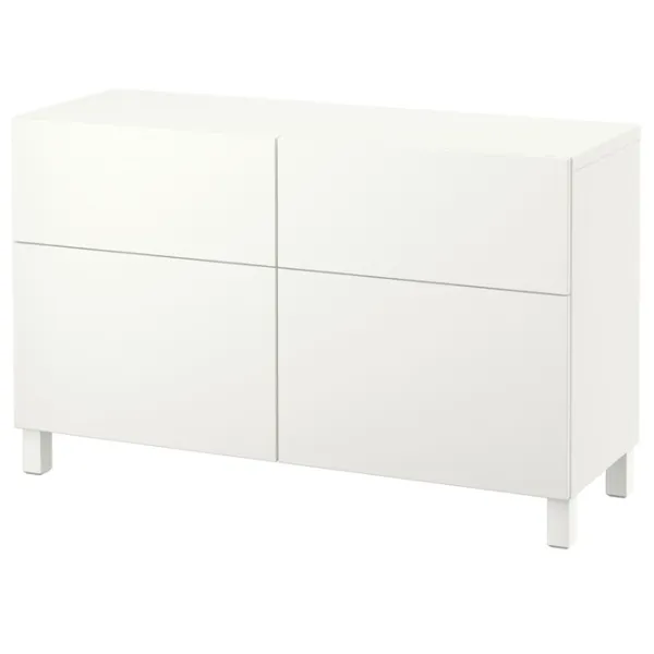 Comodă Ikea Besta/Lappviken/Stubbarp 74 x 120 x 42 / MDF / Alb photo 1