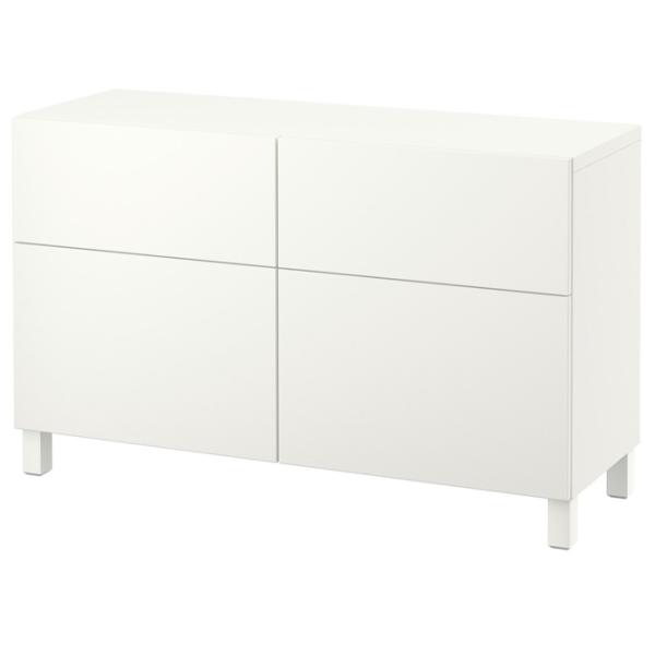 Comodă Ikea Besta/Lappviken/Stubbarp 74 x 120 x 42 / MDF / Alb photo 1