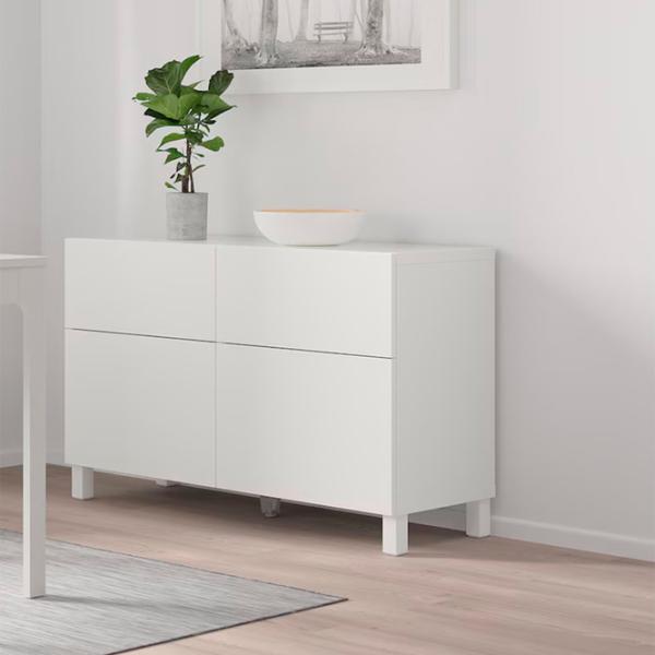 Comodă Ikea Besta/Lappviken/Stubbarp 74 x 120 x 42 / MDF / Alb photo 3