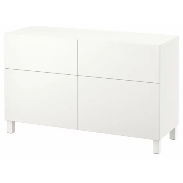 Комод Ikea Besta/Lappviken/Stubbarp 74 x 120 x 42см / МДФ / Белый photo 1