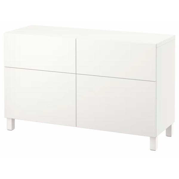 Комод Ikea Besta/Lappviken/Stubbarp 74 x 120 x 42см / МДФ / Белый photo 1