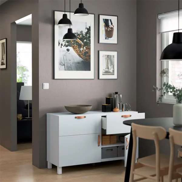 Комод Ikea Besta/Lappviken/Stubbarp 74 x 120 x 42см / МДФ / Белый photo 3