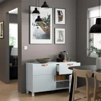 Комод Ikea Besta/Lappviken/Stubbarp 74 x 120 x 42см / МДФ / Белый photo 3