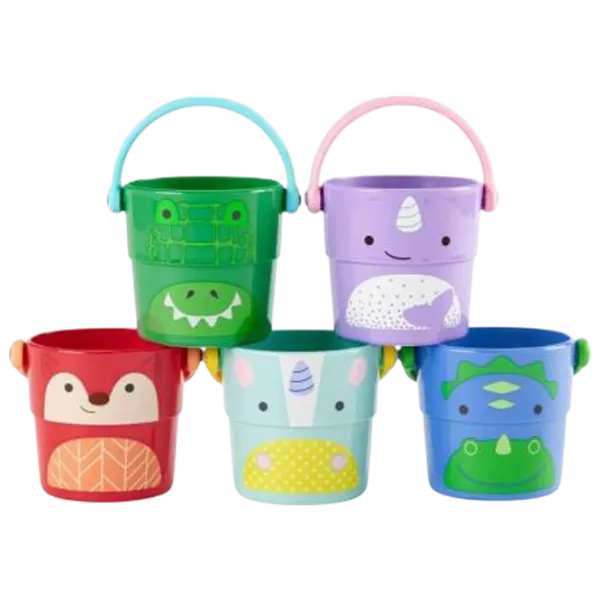Игрушки для ванной Skip Hop Multi Zoo Stack&Pour от 9 месяцев photo 1